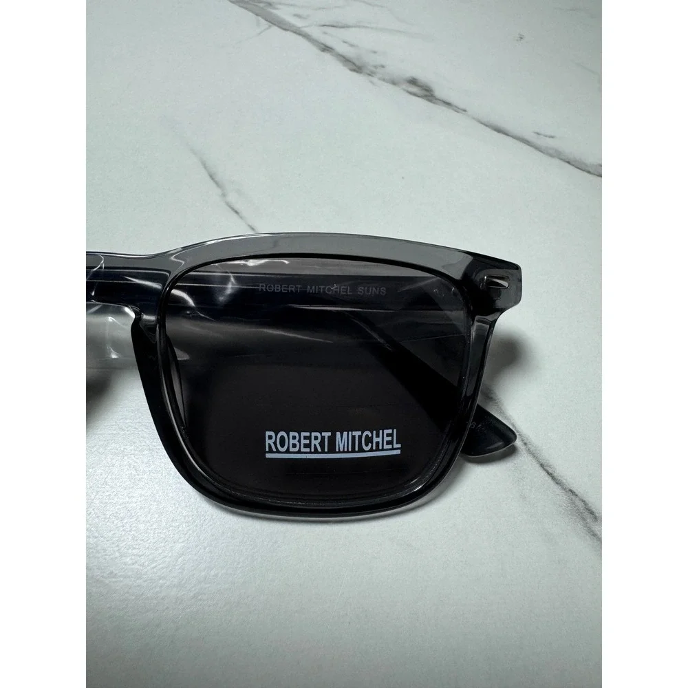 Robert Mitchel Suns Gray Square Sunglasses RMS 20212-GR 52-18-145 MSRP 160